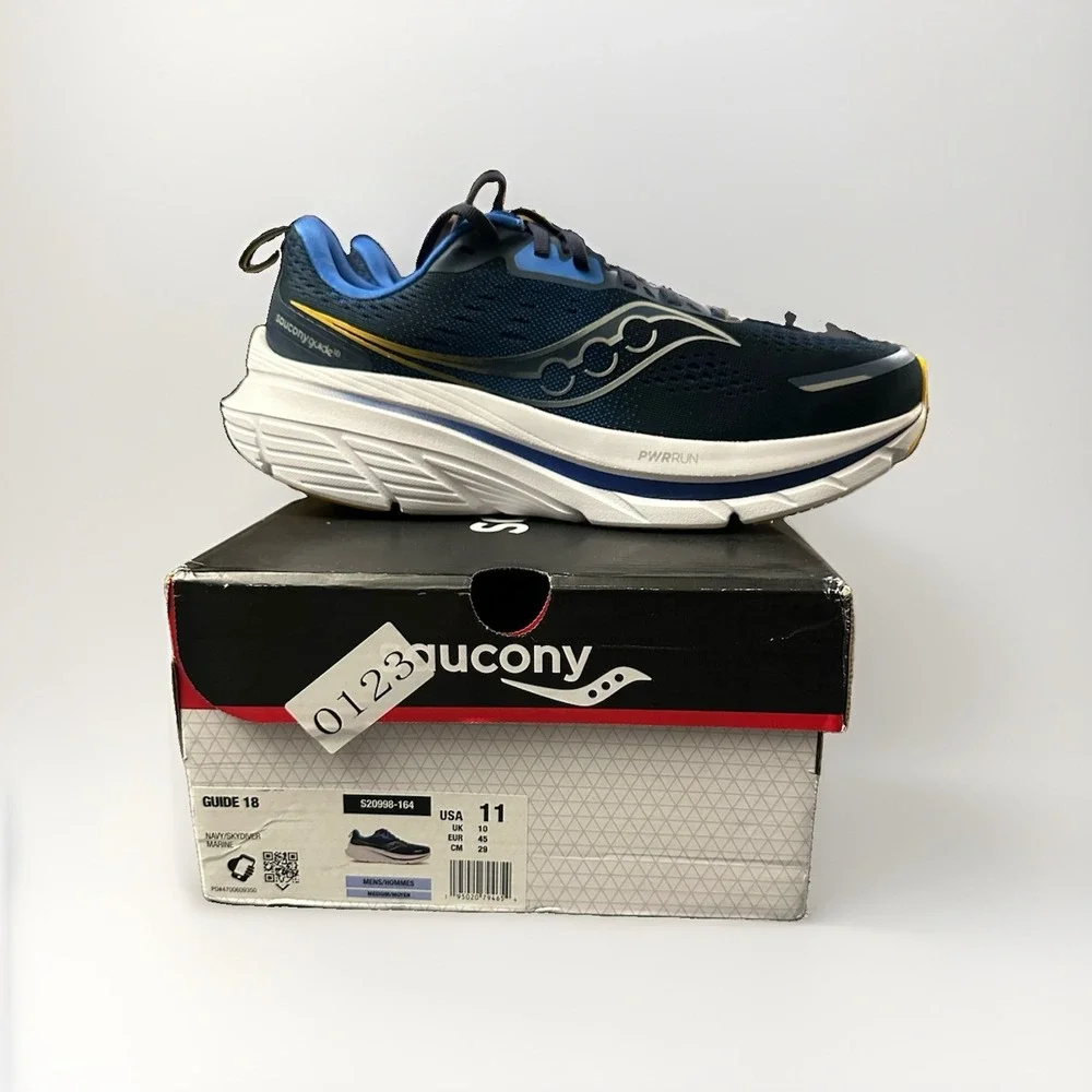 Size 11 - Saucony Guide 18 Navy Skydiver